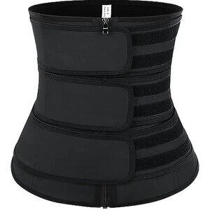 Slimming Stomach Three Belts Latex Waist Trainer Steel Bone Corset